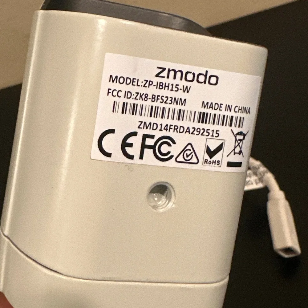 Zmodo ZP-IBH15-W Wireless Outdoor Security Camera White WiFi Bullet Camera